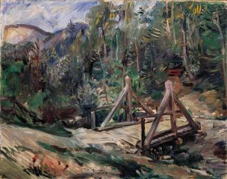 Lovis Corinth, Tiroler Landschaft mit Brücke, 1913, Öl auf Leinwand, 95,5 x 120,5 cm, Belvedere ...