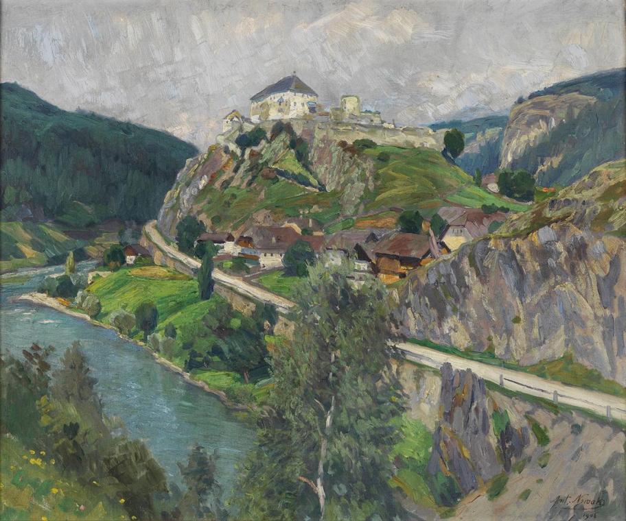 Anton Nowak, Die Sonnenburg, 1906, Öl auf Leinwand, 66 x 78 cm, Belvedere, Wien, Inv.-Nr. 993