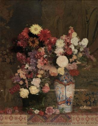 Franz Rumpler, Herbstbulumen mit Vase, 1908, Öl auf Leinwand, 90 x 70 cm, Belvedere, Wien, Inv. ...