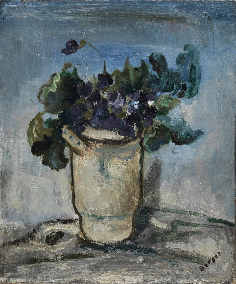 Margarete Hamerschlag, Blumen in Vase, 1948, Öl auf Leinwand, 41 x 35 cm, Belvedere, Wien, Inv. ...