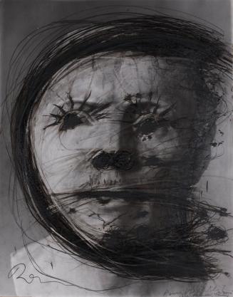 Arnulf Rainer, Sanftes Antlitz voller Zorn, 1975-1976, Fotografie überzeichnet, 60,6 × 47,6 cm, ...