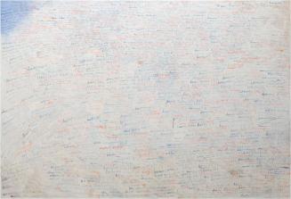 Johanna Kandl, Ohne Titel (Schriftbild groß), 2008, Tempera und Eitempera auf Leinwand, 170 x 2 ...