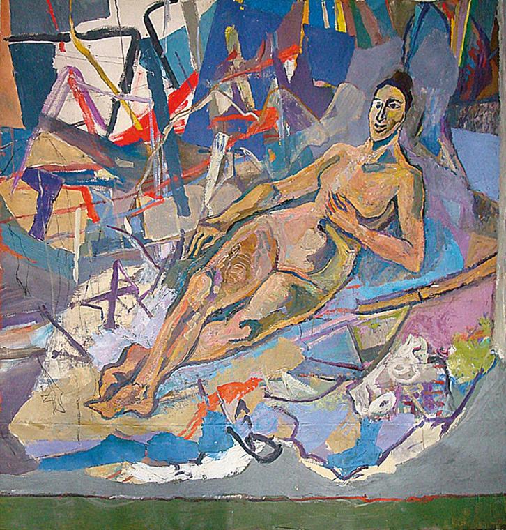 Herbert Boeckl,  Marie-Cécile Boog, Apotheose, 1957/1958, Öl auf Leinwand, 166 x 165 cm, Belved ...