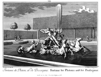 Salomon Kleiner, Fontaine des Plutonis und der Proserpinae, 1737, Radierung, Plattenmaße: 29,4  ...