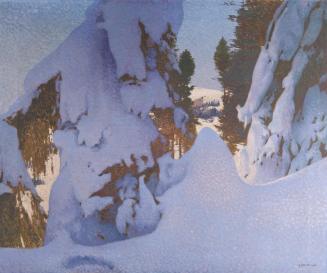 Adolf Gross, Winter, 1916, Öl auf Leinwand, 100 x 121 cm, Belvedere, Wien, Inv.-Nr. 1822