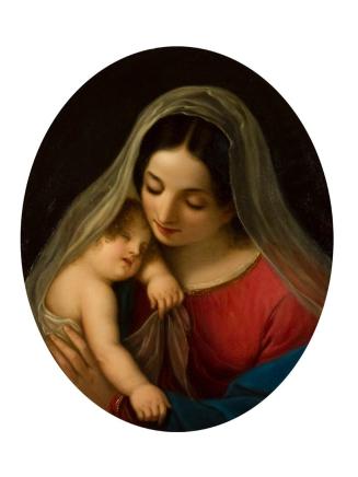 Diodato Massimo, Madonna und Kind, 1885, Öl auf Leinwand, 60 x 50 cm, Belvedere, Wien, Inv.-Nr. ...