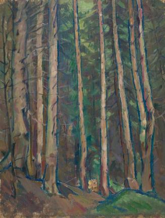 Ernestine Rotter-Peters, Wald, vor 1930, Öl auf Leinwand, 60 x 46 cm, Belvedere, Wien, Inv.-Nr. ...