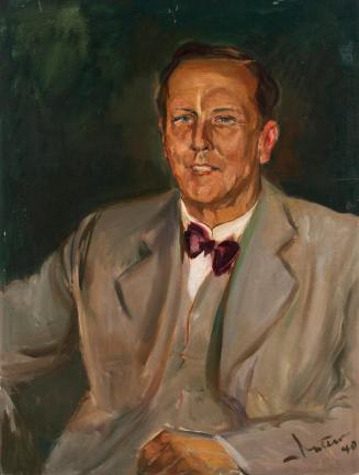 Theodor Detter, Herrenporträt, 1940, Öl auf Karton, 78 x 59,5 cm, Belvedere, Wien, Inv.-Nr. 100 ...