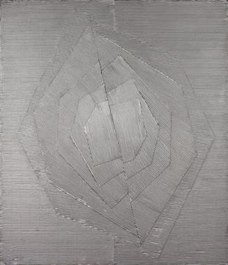 Hildegard Joos, Ohne Titel, Collage, 151,5 x 130,5 x 3,5 cm, Belvedere, Wien, Inv.-Nr. 10118
