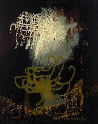 Lieselott Beschorner, Farbkomposition, 1965, Tempera auf Holzfaserplatte, 87 cm x 70 cm, Belved ...
