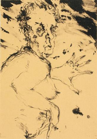 Rupert Gredler, Die Erkenntnis ist dreiteilig, 2001, Lithografie, 21 × 15 cm, Belvedere, Wien,  ...