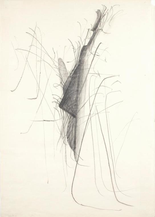 Roland Goeschl, Ohne Titel, 1965, Bleistift auf Papier, 98 x 70,4 cm, Belvedere, Wien, Inv.-Nr. ...