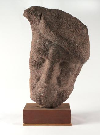 Joachim Christoph Ludwig Utech, Kopf eines Arbeiters, 1942, Roter Granit, 46,5 cm, Belvedere, W ...