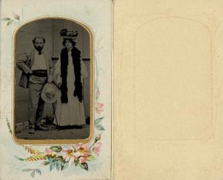 Unbekannter Fotograf, Gustav Klimt und Emilie Flöge, 1899, Ferrotypie in Passepartout, Passepar ...