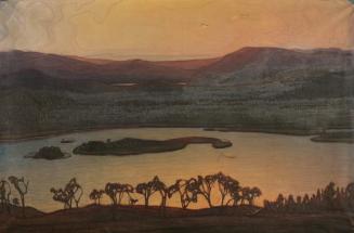 Otto Hesselbom, Blick über den Aerransee, 1900, Öl auf Leinwand, 131 x 200 cm, Belvedere, Wien, ...