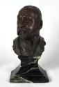 Josef Engelhart, Der Bildhauer Alfonso Canciani, 1907, Bronze, H. mit Sockel: 55,5 cm, Belveder ...