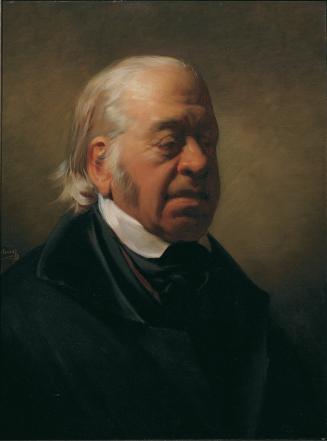 Friedrich von Amerling, Der Maler Johann Nepomuk Schödlberger (1779–1853), 1852, Öl auf Leinwan ...