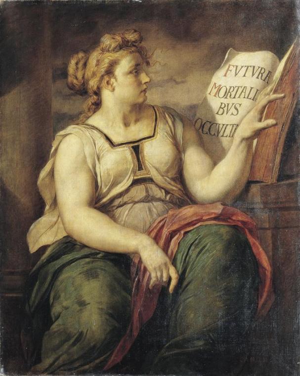 Hans Canon, Sibylle, undatiert, Öl auf Leinwand, 155,5 x 125,5 cm, Belvedere, Wien, Inv.-Nr. 18 ...