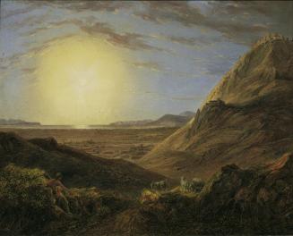 Carl Agricola, Athen nach Sonnenaufgang, 1829, Öl auf Karton, 25,5 x 31,5 cm, Belvedere, Wien,  ...