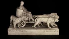 Arthur Strasser, Marc Anton auf dem Triumphwagen (Modell für die Bronzegruppe), um 1896/1898, B ...