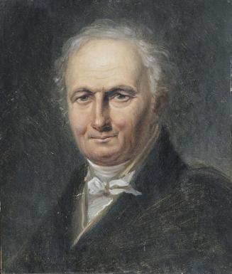 Josef Lambert Denk, Herrenbildnis, um 1828, Öl auf Papier, 21,5 x 18 cm, Belvedere, Wien, Inv.- ...