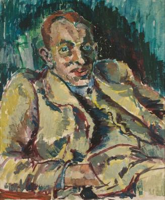 Trude Waehner, Porträt Dr. Fritz Strobl, Leinwand, 73,5 x 61 cm, Belvedere, Wien, Inv.-Nr. Lg 1 ...
