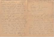 Gustav Klimt, Brief von Gustav Klimt an Emilie Flöge, 27.4.1899, Feder in schwarzer Tusche auf  ...
