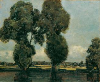 Adolf Hoelzel, Silberpappeln (Wasserpappeln), 1900, Öl auf Leinwand, 68 x 84,4 cm, Belvedere, W ...