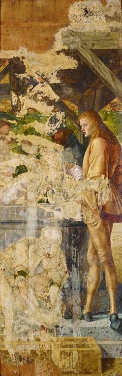 Michael Pacher, Josef wird in den Brunnen geworfen, vor 1497/1498, Malerei auf Zirbenholz, 261  ...