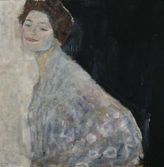 Gustav Klimt, Dame in Weiß, 1917/1918, Öl auf Leinwand (unvollendet), 70 x 70 cm, Belvedere, Wi ...