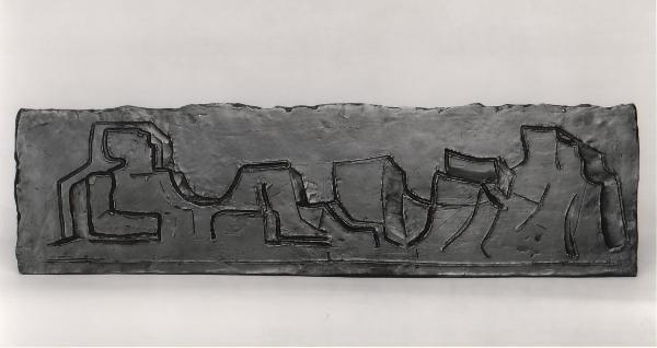 Fritz Wotruba, Studie für Matzleinsdorfer Relief, um 1953, Bronze, 27 × 95,3 × 2 cm, Belvedere, ...