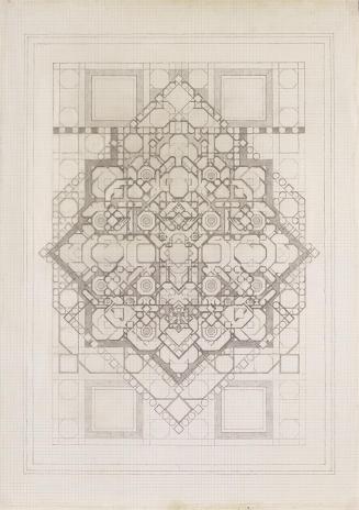 Friedrich Hartlauer, Mandala, 1983, Bleistift auf Papier, 62,8 × 44 cm, Belvedere, Wien, Inv.-N ...
