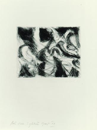 Robert Keil, Aus dem Zyklus "Meer" IX, 1964, Kaltnadelradierung, Plattenmaße: 20 x 24,5 cm, Bel ...