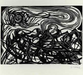 Robert Keil, Aus dem Zyklus "Meer", um 1969, Linolschnitt, Blattmaße: 53 x 48,5 cm, Belvedere,  ...