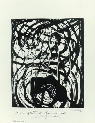 Robert Keil, Aus dem Zyklus zu "Fleurs du mal" von Baudelaire, um 1969, Linolschnitt, 56 x 47,5 ...