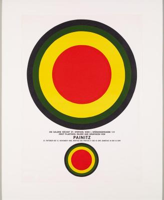 Hermann Painitz, Ausstellungsplakat Galerie nächst St. Stephan, 1968, Siebdruck, 69,5 x 49,7 cm ...