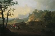 Franz de Paula Ferg, Italienische Landschaft, um 1730, Öl auf Leinwand, 103,5 x 158 cm, Belvede ...
