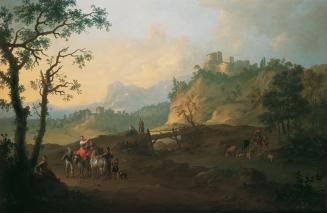 Franz de Paula Ferg, Italienische Landschaft, um 1730, Öl auf Leinwand, 103,5 x 158 cm, Belvede ...