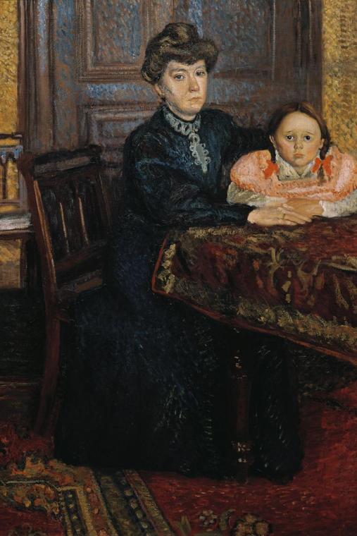 Richard Gerstl, Frau mit Kind (Mathilde Schönberg mit Tochter Gertrud), 1906, Öl auf Leinwand,  ...