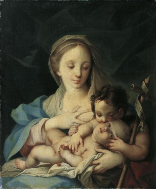 Ignaz Stern, Maria mit dem Kind und dem Johannesknaben, Öl auf Leinwand, 89 x 74 cm, Belvedere, ...