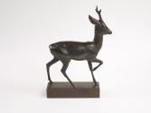 Franz Barwig d. Ä., Rehbock, um 1909, Bronze, patiniert, 41,5 × 7,5 × 27 cm, Belvedere, Wien, I ...