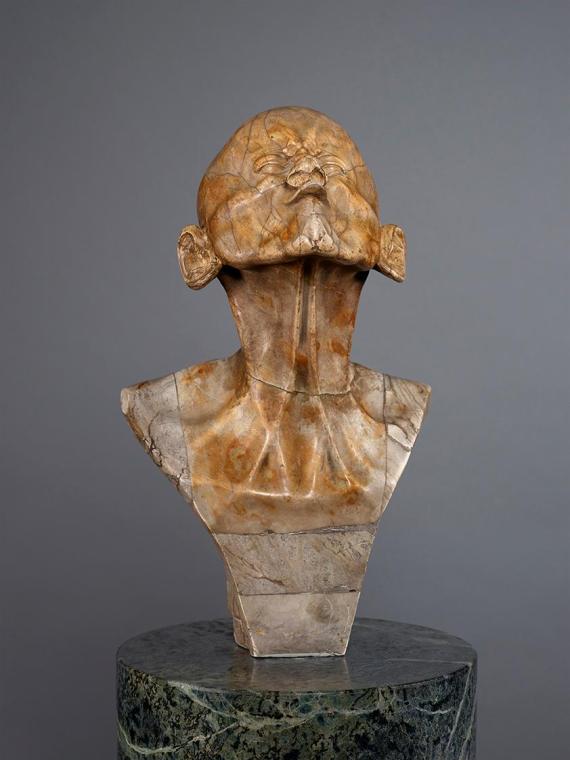 Franz Xaver Messerschmidt, Zweiter Schnabelkopf ("Charakterkopf" Nr. 6), 1777/1781, Braun gefle ...