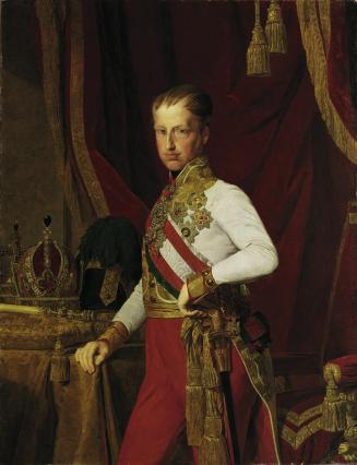Ferdinand Georg Waldmüller, Kaiser Ferdinand I. von Österreich, 1839, Öl auf Leinwand, 133 x 10 ...