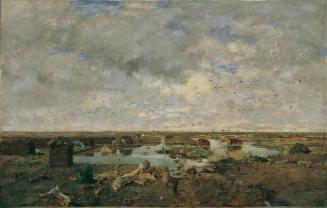 Eugen Jettel, Große Moorlandschaft, 1879, Öl auf Holz, 71 x 112 cm, Belvedere, Wien, Inv.-Nr. 2 ...