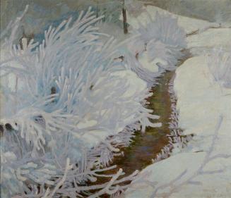 Sebastian Isepp, Bach im Winter, vor 1913, Öl auf Leinwand, 98,5 x 115 cm, Belvedere, Wien, Inv ...
