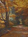 Olga Wisinger-Florian, Praterallee im Herbst, um 1900, Öl auf Leinwand, 171 x 211 cm, Belvedere ...