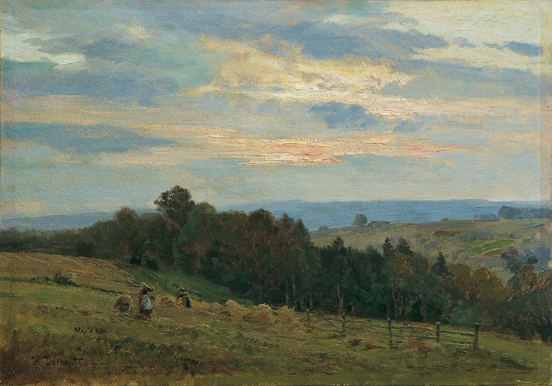 Hugo Darnaut, Zur Erntezeit, 1901, Öl auf Holz, 62 x 47 cm, Belvedere, Wien, Inv.-Nr. 573