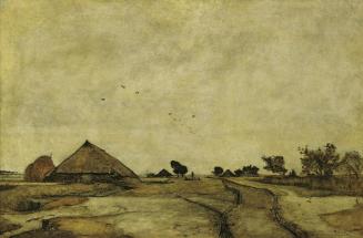 Rudolf Ribarz, Holländische Landschaft, 1877, Öl auf Holz, 99 x 65 cm, Belvedere, Wien, Inv.-Nr ...