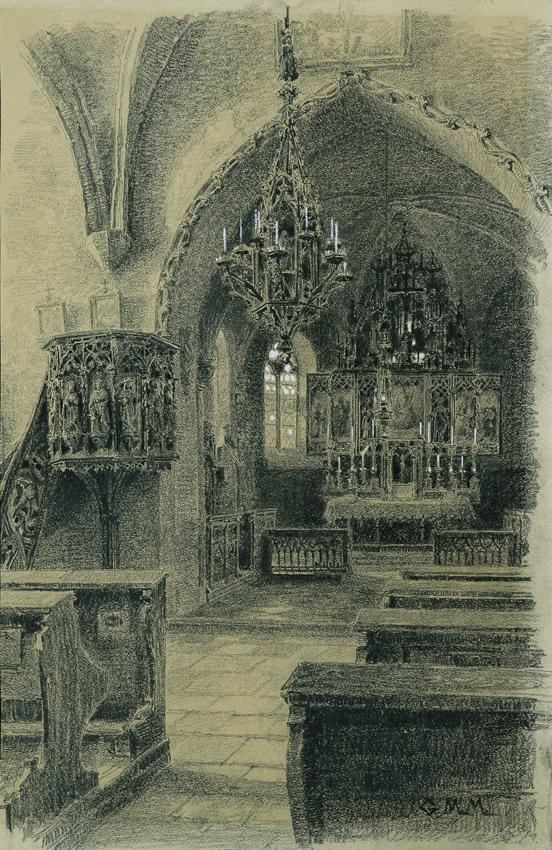 Gabriele Murad-Michalowski, Fürstliche Lichtenstein´sche Patronatskirche in Seebenstein, vor 19 ...