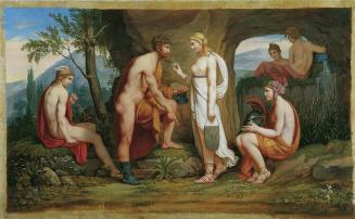 Monogrammist A. P., Perseus und die Nymphen, um 1800, Öl auf Leinwand, 98 x 158,5 cm, Belvedere ...